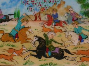 raffinatissima miniatura persiana