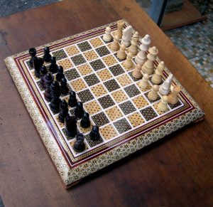 scacchiera in mosaico